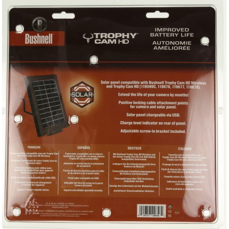 Panneau Solaire BUSHNELL pour trophy cam HD 2