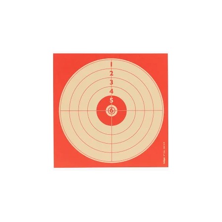 Cibles Januel 10x10 Rouge x100