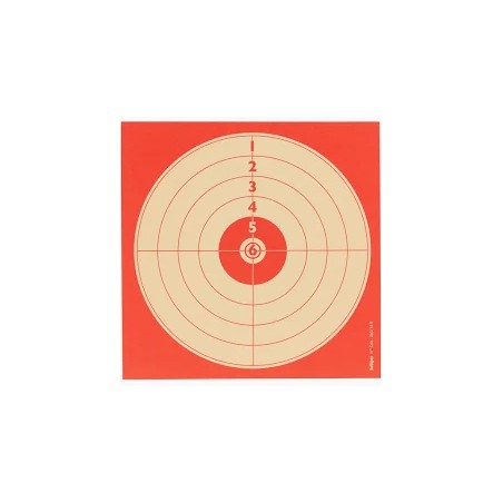 Cibles Januel 10x10 Rouge x100
