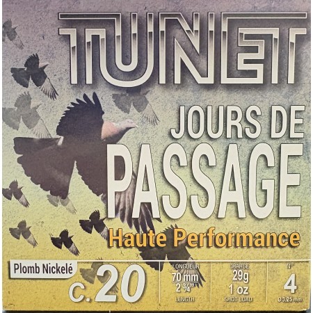 Cartouches TUNET jours de passage calibre 20/70 nickelé...