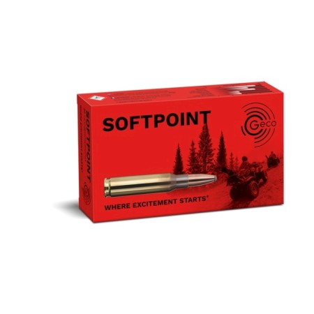Cartouches GECO SOFTPOINT calibre 7x64 1/2 blindée 10.7g...