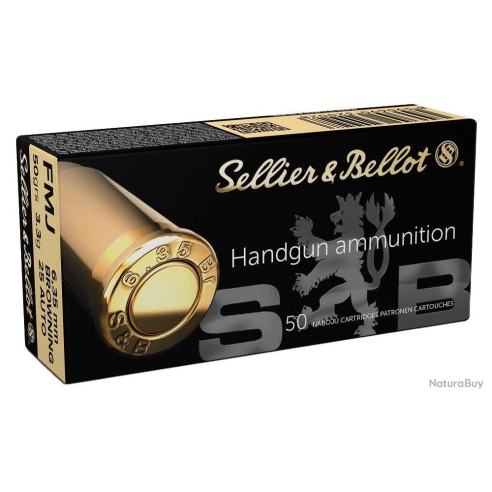 Cartouches Sellier & Bellot 25 ACP FMJ 50grs...