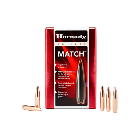 Ogives HORNADY 22 cal 52gr BTHP MATCH x100