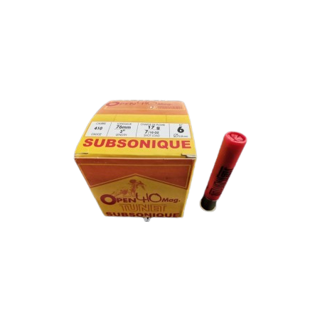 Cartouches TUNET OPEN 410 mag Subsonique 410/76mm 17g bj...