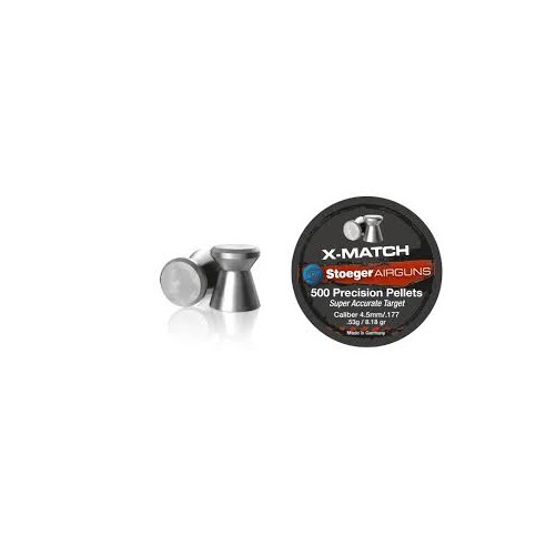 Plombs STOEGER X-MATCH tête plate calibre 4.5mm...