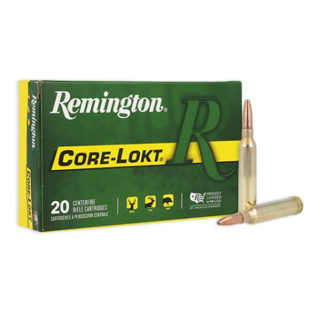 Cartouches REMINGTON calibre 7MM RM 175gr CORE-LOKT PSP x20