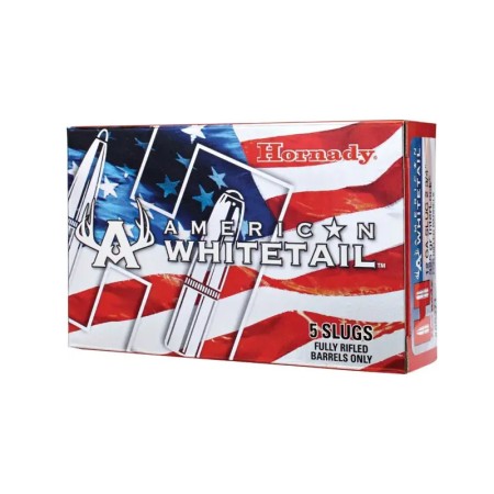 Cartouches HORNADY calibre 12/70 Slug 2 3/4" interlock...