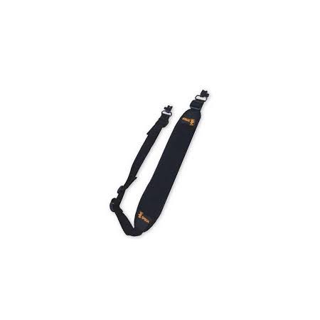 Bretelle SPIKA noire avec attache sangle métal pour carabine