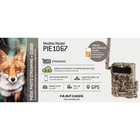 Piège photographique streaming + cloud NUM'AXES PIE1067