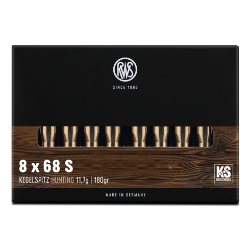 Cartouches RWS calibre 8x68S KS 11.7g 180gr x20