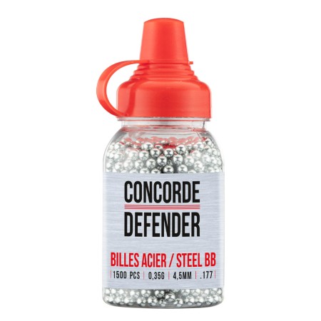 Billes acier CONCORDE DEFENDER 0.35g 4.5mm x1500