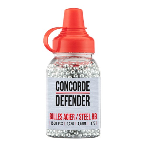 Billes acier CONCORDE DEFENDER 0.35g 4.5mm x1500