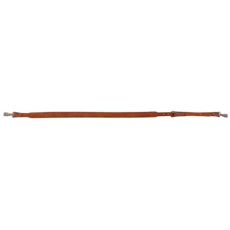 Bretelle fusil en croûte de cuir, mousquetons - Country