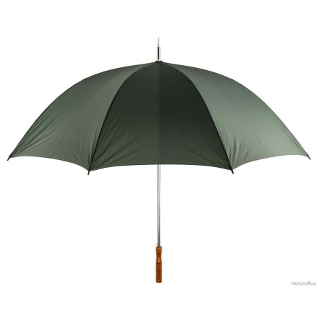 Parapluie ombrelle de chasse à pied télescopique, fait pour être planté au sol.