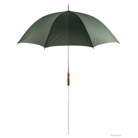Parapluie ombrelle de chasse à pied télescopique, fait pour être planté au sol.