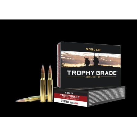 Cartouches NOSLER calibre 270 Win trophy accubond long...
