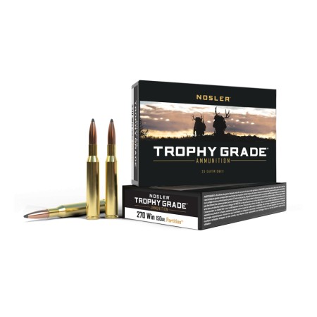 Cartouches NOSLER calibre 270 Win partition 150gr x20