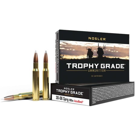 Cartouches NOSLER calibre 30-06 sprg trophy accubond...