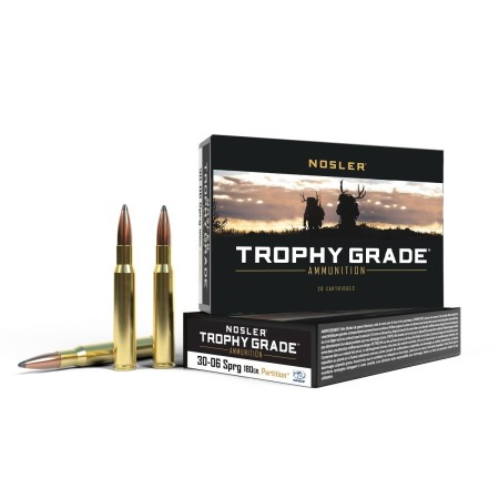 Cartouches NOSLER calibre 30-06 sprg trophy partition...