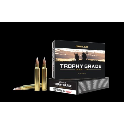 Cartouches NOSLER calibre 300 Win mag accubond...