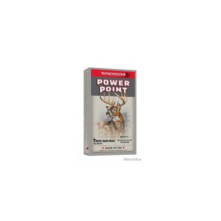 CARTOUCHES WINCHESTER 7MM REM MAG 150grs Powerpoint x20