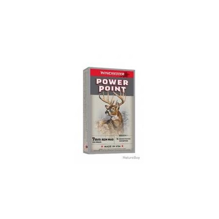 CARTOUCHES WINCHESTER 7MM REM MAG 150grs Powerpoint x20