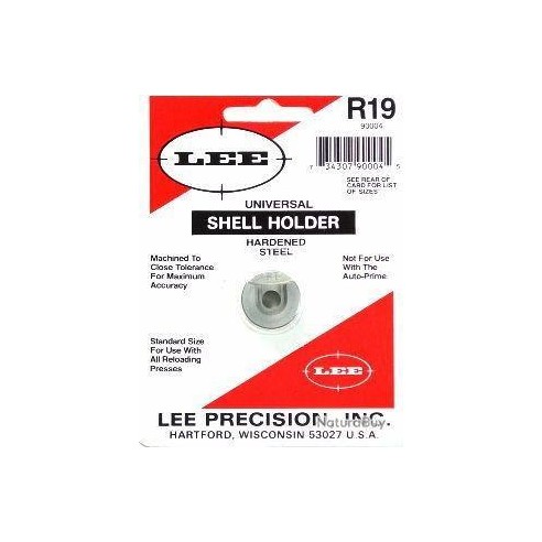 SHELL HOLDER LEE R19 90004