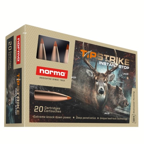 Cartouches NORMA TIPSTRIKE calibre 308 win 11g...