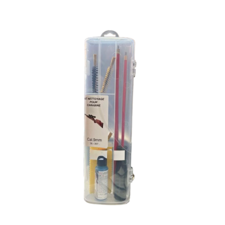 Kit de nettoyage pour carabine calibre 9mm +burette