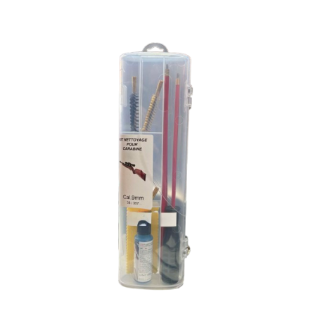 Kit de nettoyage pour carabine calibre 9mm +burette