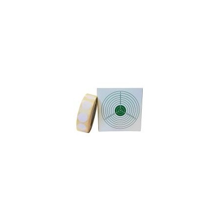 Boite de 500 Gommettes blanches diam 19 mm coloris blanc