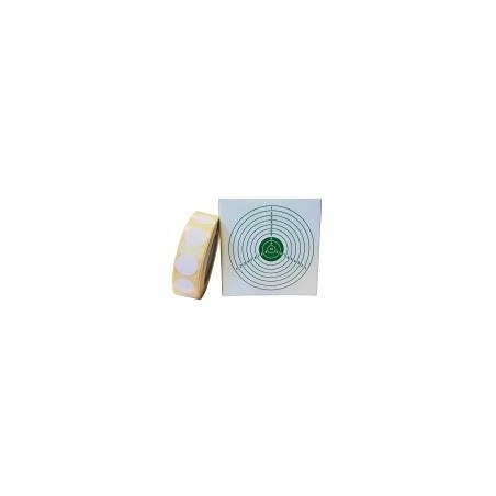 Boite de 500 Gommettes blanches diam 19 mm coloris blanc