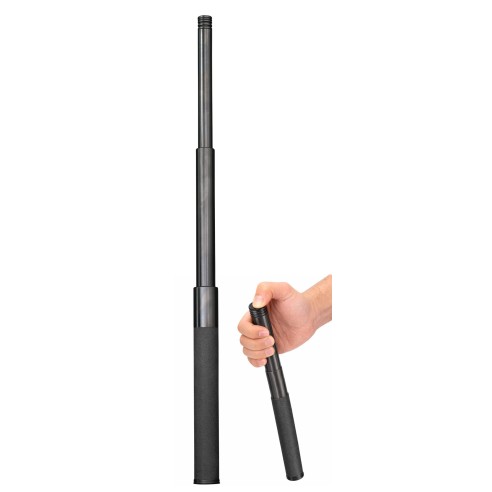Matraque télescopique avec bouton rapide