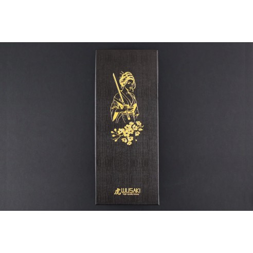 Couteau ko-santoku Wusaki Sakin Damas 10Cr 13cm...
