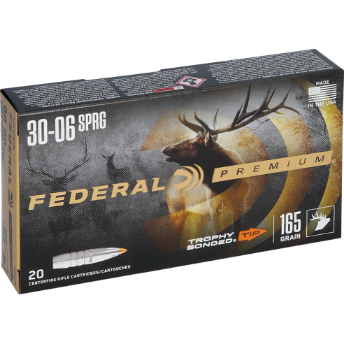Cartouches FEDERAL calibre 30-06 165gr TROPHY...