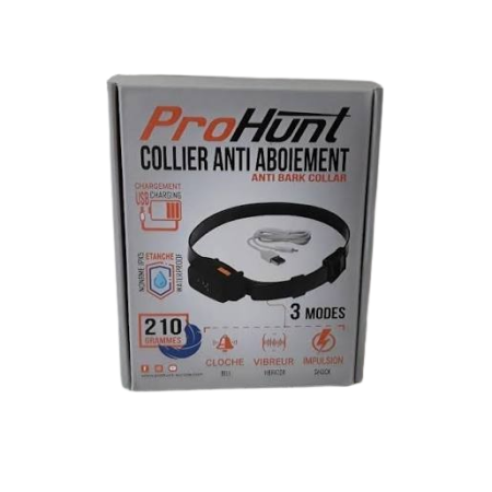 Collier Anti-aboiement rechargeable PROHUNT