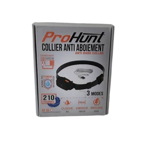 Collier Anti-aboiement rechargeable PROHUNT