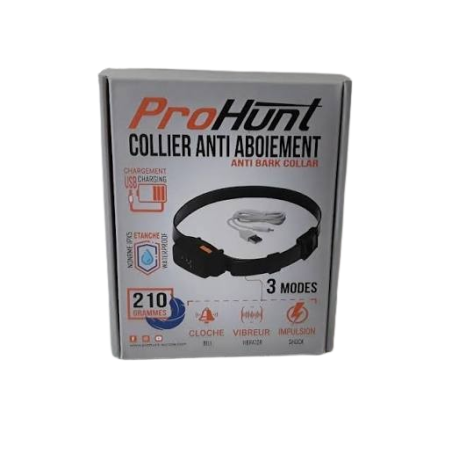Collier Anti-aboiement rechargeable PROHUNT