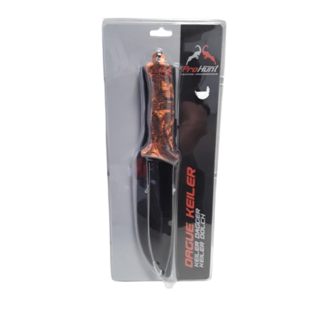Dague KEILER PROHUNT camo orange 18cm