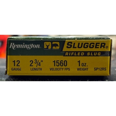 Cartouches REMINGTON SLUGGER calibre 12 x5 2