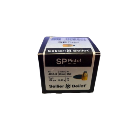 Ogives Sellier & Bellot calibre 357 SP 158GR 10.25g x75...
