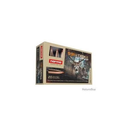 Cartouches NORMA calibre 270 wsm TIPSTRIKE 9.1g 140gr x20