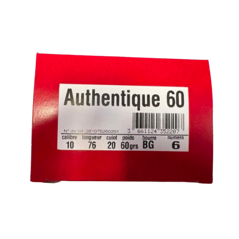 Cartouches JOCKER AUTHENTIQUE 60 calibre 10/76...