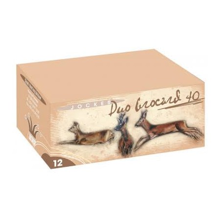 Cartouches JOCKER DUO BROCARD calibre 12/70 40grs Bourre...