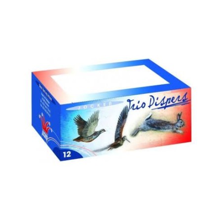 Cartouches JOCKER TRIO DISPERS 34g calibre 12/70 Bourre...