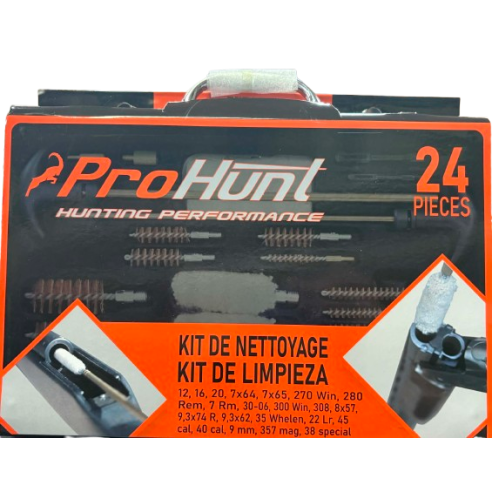 Mallette de nettoyage Prohunt 24 pièces