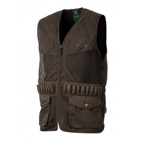 Gilet TREELAND Maille marron T609