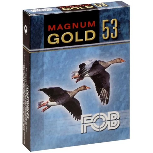 CARTOUCHES FOB GOLD 53 MAGNUM calibre 12/76 N°4...