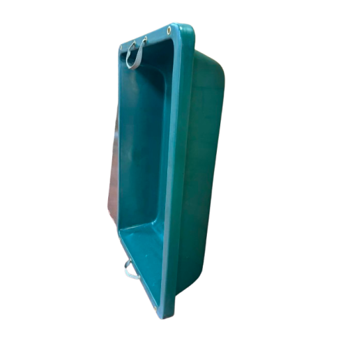 Bac à gibier plastique vert avec anse 90x60x20