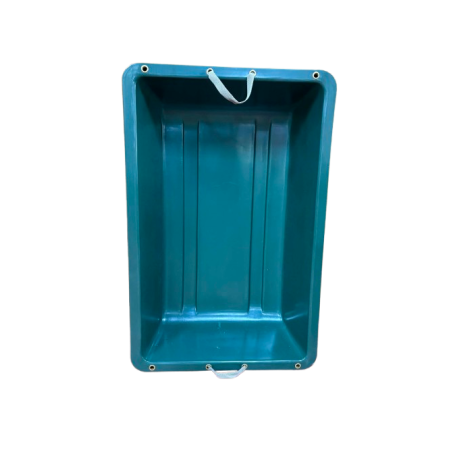 Bac à gibier plastique vert avec anse 90x60x20